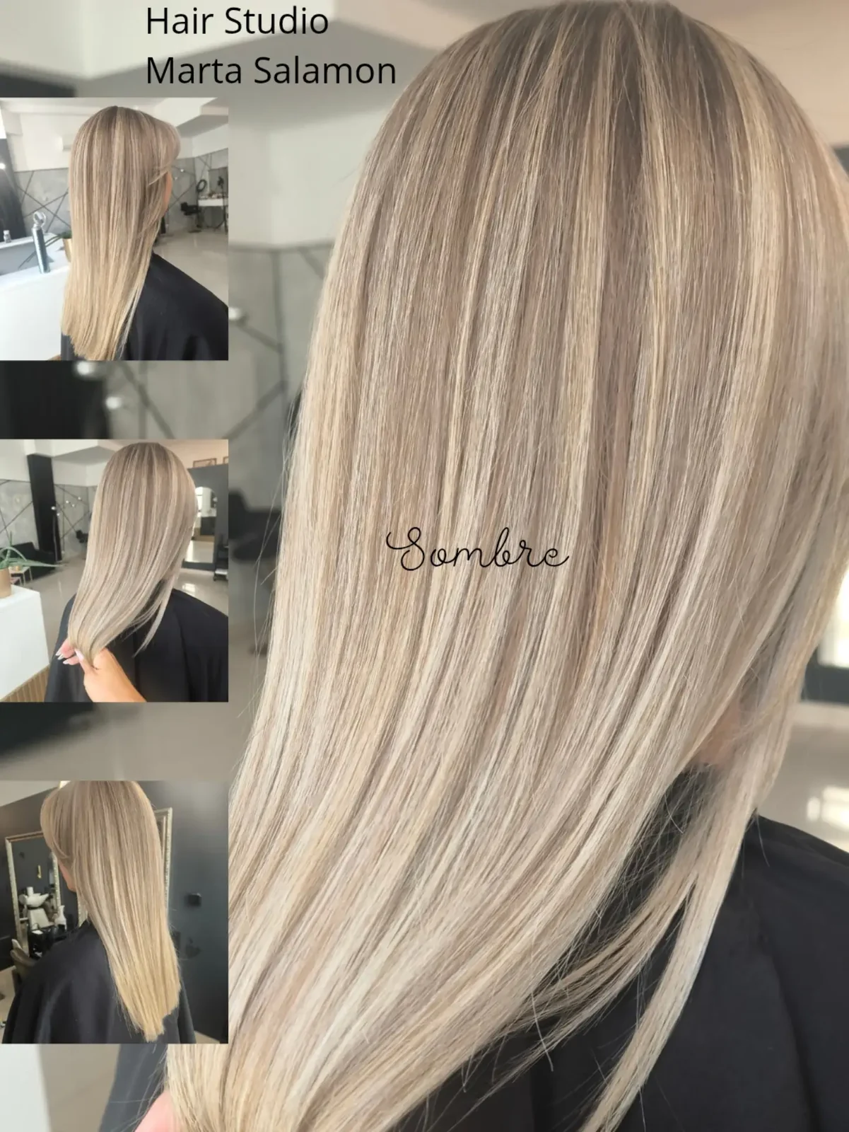 Sombre: miękkie przejście od beżu do jasnego blondu